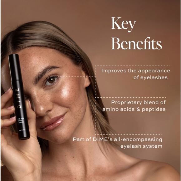 DIME Beauty Co. New Bestselling Vegan Eyelash Growth Amino Acids Boost Serum - Picture 3 of 11